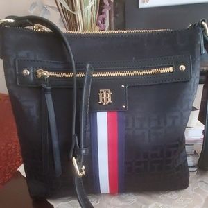 Tommy Hilfiger Crossbody Canvas Faux Leather Bag